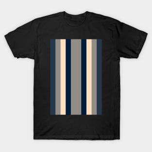 60S Stripes Blue T-Shirt